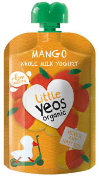 Yeo Valley Organic Mango children's yogurt pouch