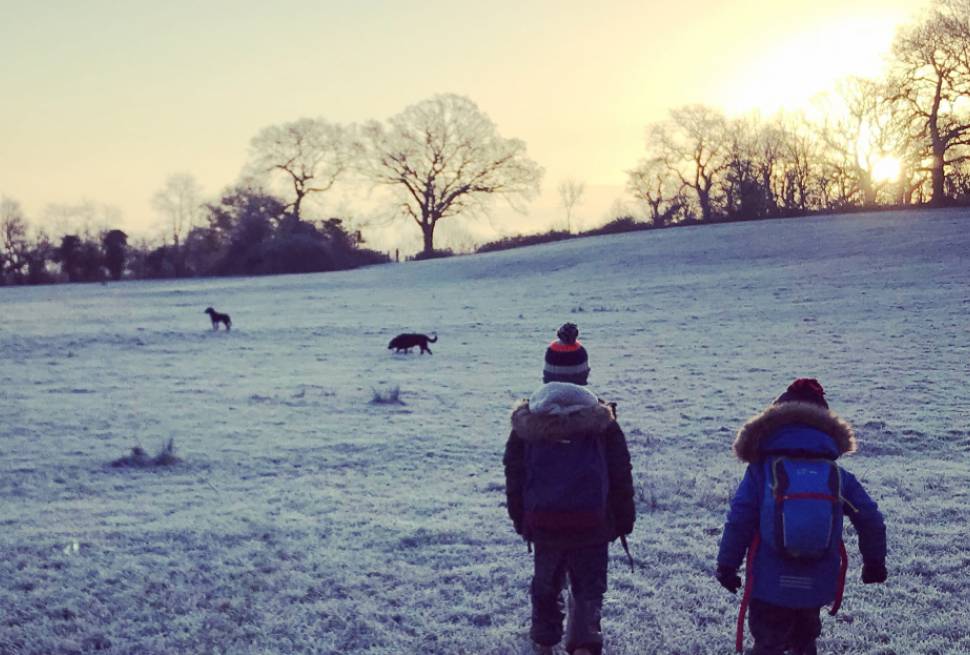 GoWildGoWest winter walk with Yeo Valley Organic