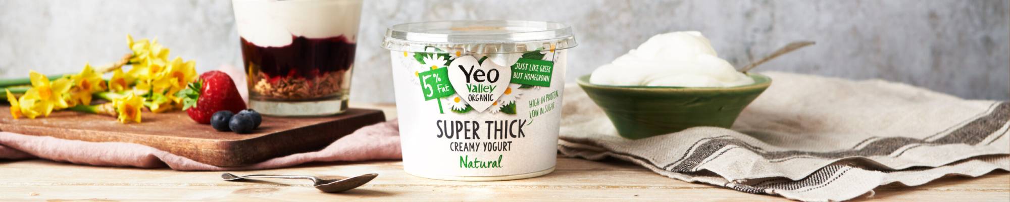 Yeo Valley Organic Super Thick yogurt