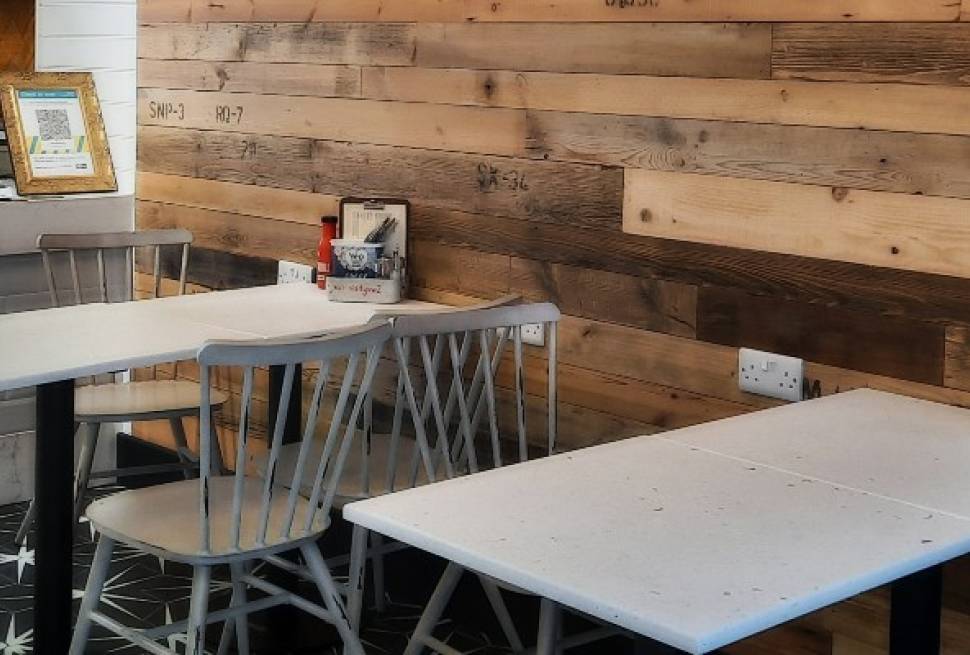 Yeo Valley Café Recycled Tables