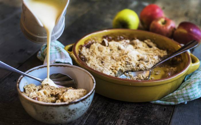 Yeo Valley Organic Toffee Apple Crumble Recipe