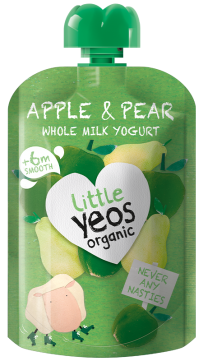 Yeo Valley Organic Apple and Pear children's yogurt pouch