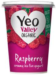 Yeo Valley Organic Raspberry yogurt