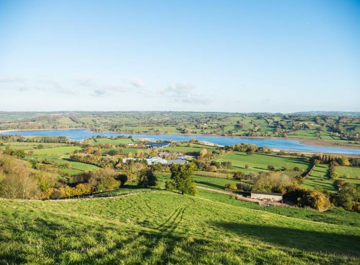 Yeo Valley view of the lake