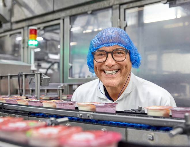 Gregg Wallace visits Yeo Valley Organic