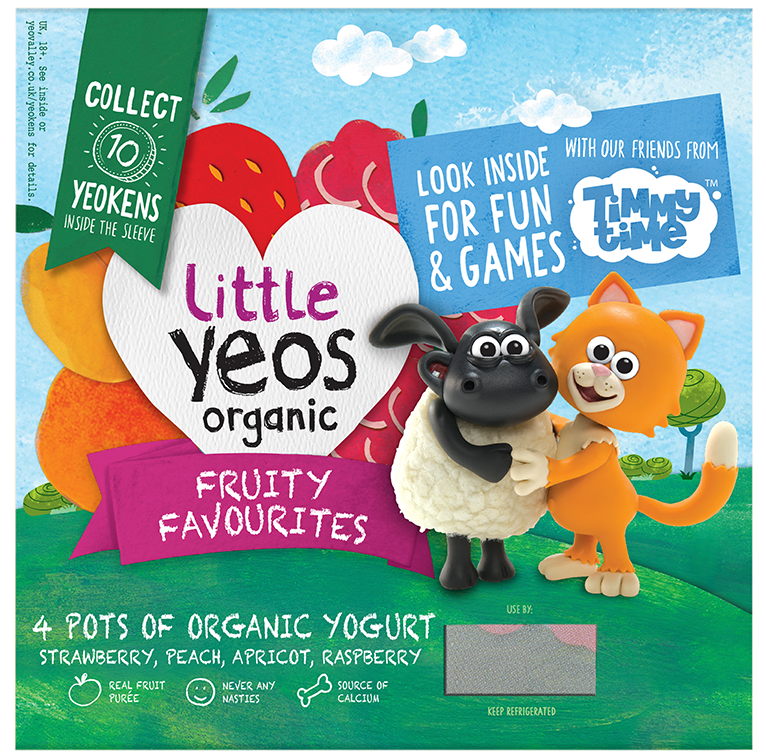 Yeo Valley Organic Little Yeos yogurt with Timmy Time