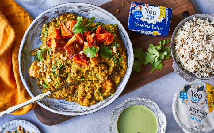 Yeo Valley Organic Squash, Sweet Potato & Red Lentil Curry Recipe