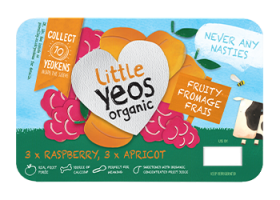 Yeo Valley Organic Little Yeos fromage frais Raspberry and Apricot
