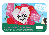Yeo Valley Organic Little Yeos fromage frais Strawberry and Raspberry