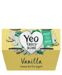 Yeo Valley Organic Vanilla yogurt 4 pack